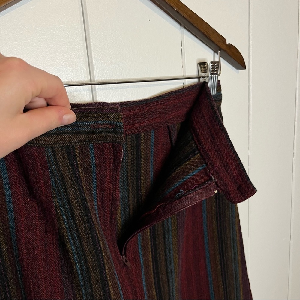Vintage Encore Wool Blend Striped Top and Skirt Set. - Picture 12 of 13